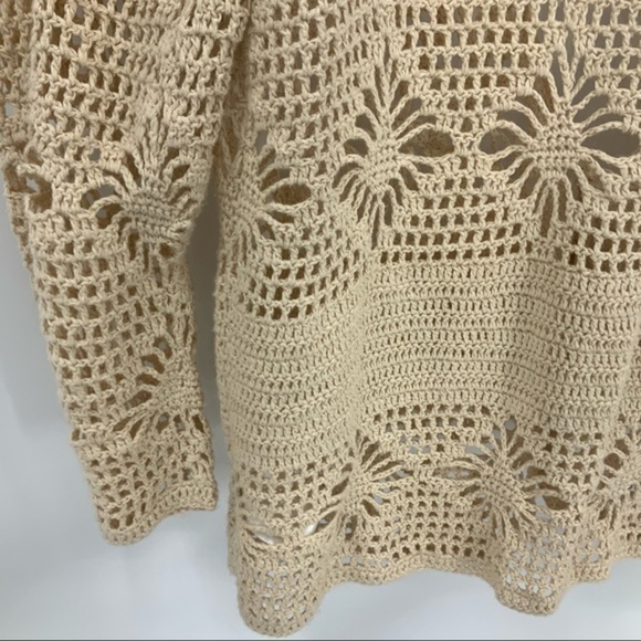 Hamshire studio boho granny core crocheted cardigan S - Picture 8 of 8